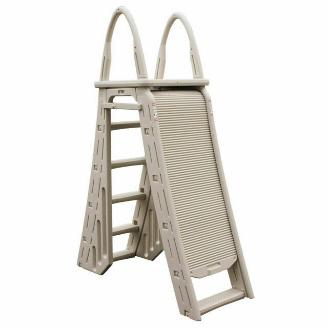 pool ladder with roll guard